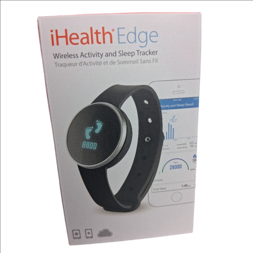 Ihealth Edge Black Wireless Activity and Sleep Tracker